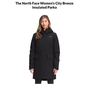 North Face Black Womens Insulated Parka Sz M